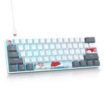 Teclado Mecânico SbocKeeb 60% RGB com Switches Vermelhos com Fio