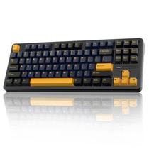 Teclado mecânico sem fio AULA F87 75% TKL RGB retroiluminado Teclado mecânico sem fio AULA F87 75% TKL RGB retroiluminado