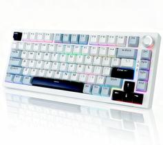 Teclado Mecânico Sem Fio K81 75% Hot-Swappable RGB Teclado Mecânico Sem Fio K81 75% Hot-Swappable RGB