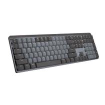 Teclado Mecânico Sem Fio Logitech MX Mechanical, Iluminação, Switch Tactile Quiet, Bluetooth, USB, Preto - 920-010760