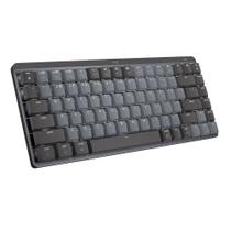 Teclado Mecânico Sem Fio Logitech MX Mechanical Mini, Iluminação, Switch Tactile Quiet, Bluetooth, USB, Preto - 920-010783