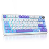Teclado mecânico sem fio para jogos surmen M75 75% Cream