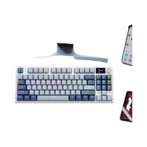 Teclado Mecânico Sem Fio RGB Attack Shark K86 Montagem Gasket Tri-Mode Bluetooth Hot-Swap PBT Para