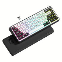 Teclado Mecânico Sem Fio Womier WK60 60% RGB Preto