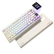 Teclado mecânico sem fio YUNZII AL80 Full Aluminium