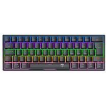 Teclado Mecânico T-Dagger Arena Pro Sem Fio Rainbow 60% Switch Marrom Preto - T-TGK321PRO-BR PT