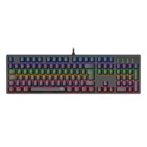 Teclado Mecânico T-Dagger Rebel Rainbow Switch Marrom USB Preto - T-TGK328-BR Teclado Mecânico T-Dagger Rebel Rainbow Switch Marrom USB Preto - T-TGK328-BR