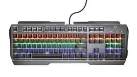 Teclado Mecanico Trust Gxt-877 Scarr Rgb 8 Teclas Extras