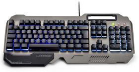 Teclado mecanico usb 2.0 gamer led warrior - multimidia
