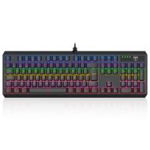 Teclado mecanico usb gamer axis rainbow dust-proof brown t-dagger t-tgk329-br preto Teclado mecanico usb gamer axis rainbow dust-proof brown t-dagger t-tgk329-br preto