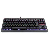 Teclado mecanico usb gamer dark avenger rainbow switch black redragon k568r preto