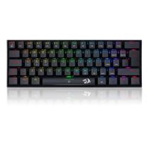 Teclado mecanico usb gamer dragonborn switch azul redragon k630rgb-1 preto