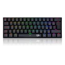 Teclado mecanico usb gamer dragonborn switch azul redragon k630rgb-1 preto