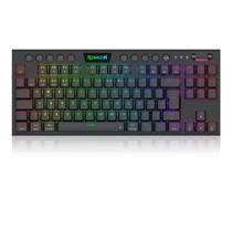 Teclado mecanico usb gamer horus pro tkl rgb wireless switch brown redragon k621rgb-pro preto