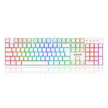 Teclado mecanico usb gamer surara pro switch azul redragon k582w-rgb-pro branco