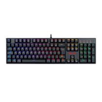 Teclado mecanico usb gamer surara pro switch brown redragon k582rgb-pro v2 preto