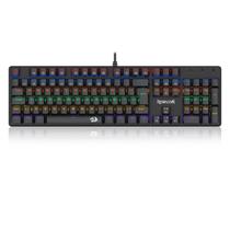 Teclado mecanico usb gamer valheim rainbow switch blue redragon k608-r preto Teclado mecanico usb gamer valheim rainbow switch blue redragon k608-r preto