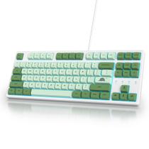 Teclado Mecânico Ussixchare 75% 87 Teclas RGB com Fio e Switch Vermelho