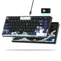 Teclado Mecânico XVX/Womier S-K80 75% - RGB com Tela OLED Colorida