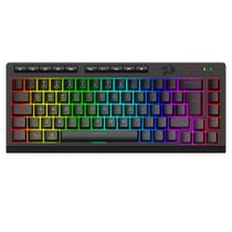 Teclado Membrana Gamer Redragon Crescent 68 Pro RGB 65% Tri-Mode USB 2.4GHz Bluetooth USB-C Preto - K519RGB-PRO Teclado Membrana Gamer Redragon Crescent 68 Pro RGB 65% Tri-Mode USB 2.4GHz Bluetooth USB-C Preto - K519RGB-PRO