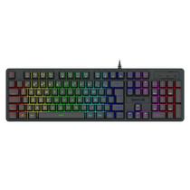 Teclado Membrana Gamer Redragon Netherbane Rainbow Full Size Preto - K521-R