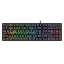 Teclado Membrana Gamer Redragon Netherbane RGB Full Size USB Preto - K521-RGB