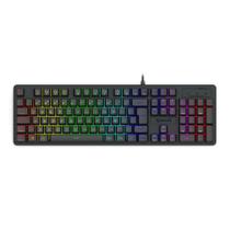 Teclado Membrana Gamer Redragon Netherbane RGB K521-RGB Preto