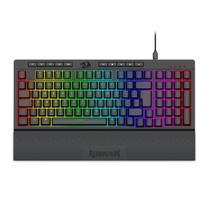 Teclado Membrana Gamer Redragon Shiva 98 RGB c/ Apoio de Pulso Preto - K515-RGB PT Teclado Membrana Gamer Redragon Shiva 98 RGB c/ Apoio de Pulso Preto - K515-RGB PT