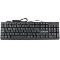 Teclado Membrana Keytime Office Typeflow USB2.0 ABNT2 Preto
