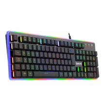 Teclado Membrana Redragon Dyaus 2 RGB Preto ABNT2 K509RGB Teclado Membrana Redragon Dyaus 2 RGB Preto ABNT2 K509RGB