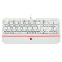 Teclado Membrana Redragon Karura 2, Apoio de Pulso, Atalhos Multimídas, ABNT2, Branco - K502W-N Teclado Membrana Redragon Karura 2, Apoio de Pulso, Atalhos Multimídas, ABNT2, Branco - K502W-N