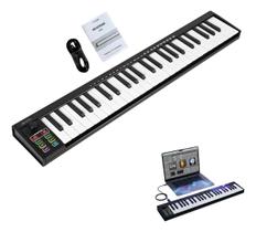 Teclado Midi 49 Teclas Com Daw Integrado 8 Drum Pads E Knobs