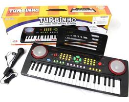 Teclado Mini 44 Teclas Turbinho Ym 238c Cor Preto 110v/220v