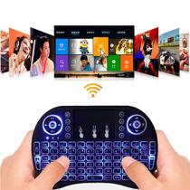 Teclado Mini com Touch e Iluminação LED Perfeito para Smart TV e Console Teclado Mini com Touch e Iluminação LED Perfeito para Smart TV e Console