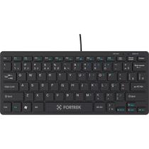 Teclado Mini Office Fortrek K13, USB 2.0, ABNT2, Plug & Play, Preto - 84954 Teclado Mini Office Fortrek K13, USB 2.0, ABNT2, Plug & Play, Preto - 84954