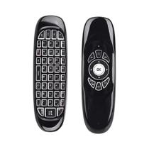 Teclado Mini Sem Fio Controle Remoto C120 Mouse Aéreo Retroiluminado 24G RF Giroscópio Inteligente