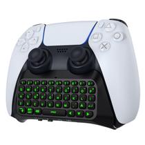 Teclado MoKo para controlador PS5 Bluetooth sem fio com luz de fundo