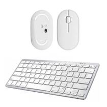 Teclado, Mouse Bluetooth Branco Para Notebook Hp Teclado, Mouse Bluetooth Branco Para Notebook Hp