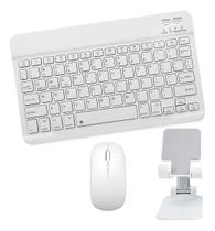 Teclado + Mouse Bluetooth E Suporte Para Galaxy Tab S6 Lite