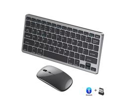 Teclado + Mouse Bluetooth Recarregável P/ Mini Pc Lenovo Thinkcentre