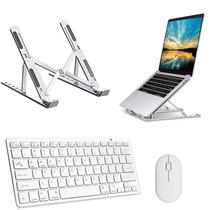 Teclado, Mouse Bluetooth, Suporte Branco para Notebook Gigabyte - Skin Zabom Teclado, Mouse Bluetooth, Suporte Branco para Notebook Gigabyte - Skin Zabom