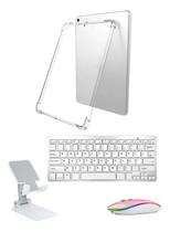 Teclado + Mouse Bluetooth + Suporte+ Capa Tpu Para iPad 9