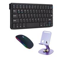 Teclado + Mouse Bluetooth + Suporte Para iPad Geração 8g/9g