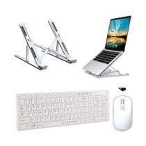 Teclado, Mouse E Suporte Branco P Notebook tablet Ideapad