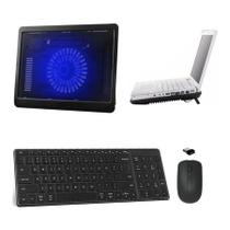 Teclado, Mouse E Suporte Cooler Para Notebook Acer - Preto
