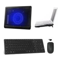Teclado, Mouse E Suporte Cooler Para Notebook Positivo Preto Teclado, Mouse E Suporte Cooler Para Notebook Positivo Preto