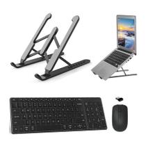 Teclado, Mouse E Suporte Preto P Notebook Multilaser Ultra