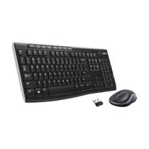 Teclado/Mouse Logitech MK270 Sem Fio Padrão Norte Americano