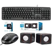 Teclado + Mouse Óptico Usb + Caixa Som Pc Desktop Computador Homologação: 149822010251 Teclado + Mouse Óptico Usb + Caixa Som Pc Desktop Computador Homologação: 149822010251