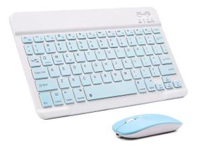Teclado Mouse Sem Fio Bluetooth Tablet Notebook Universal Premium
